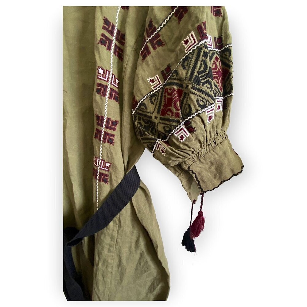 Nili Lotan Valencia Dress, Army Green, Size S, New with tag - Picture 12 of 16